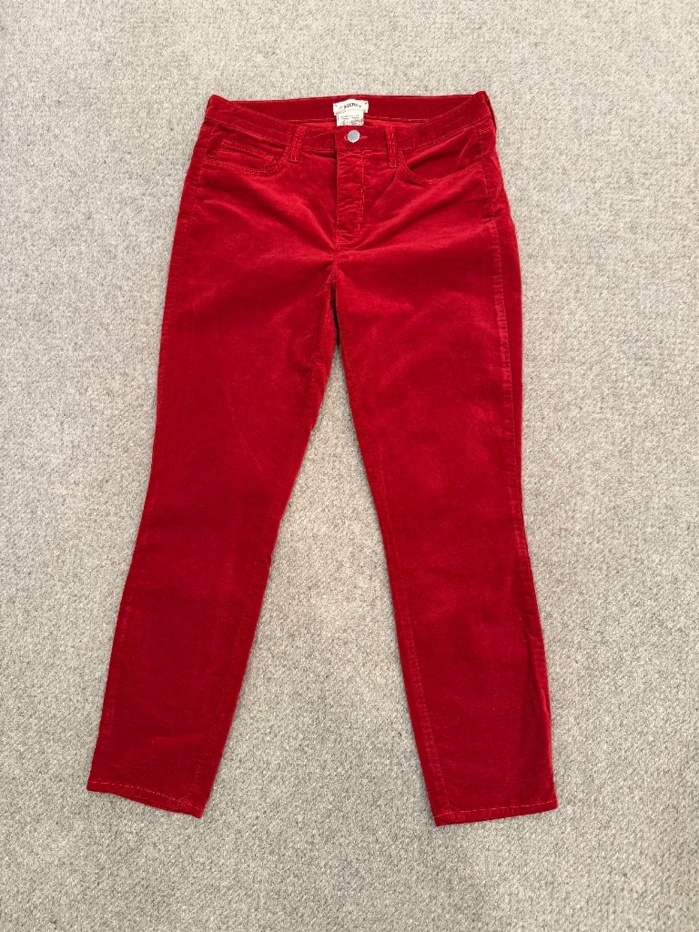 L’Agence red velvet jeans
